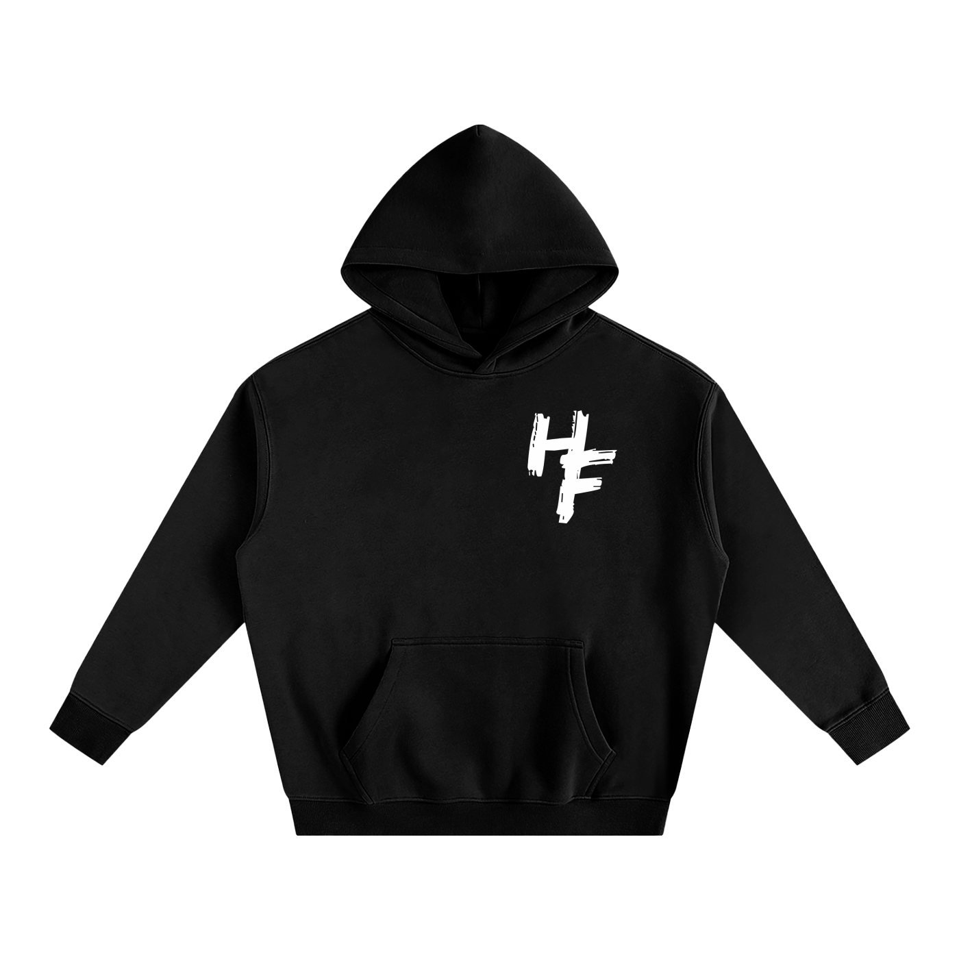 HF LOGO OVERSIZED HOODIE (BLACK)